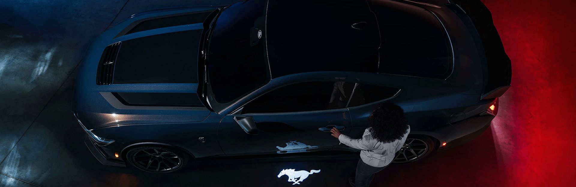 2024 Ford Mustang from above